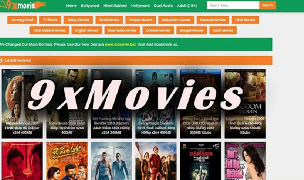 9xmovies Download Latest Bollywood, Hindi, Hollywood Tamil, Telugu, South Dubbed HD Movies & Webseries