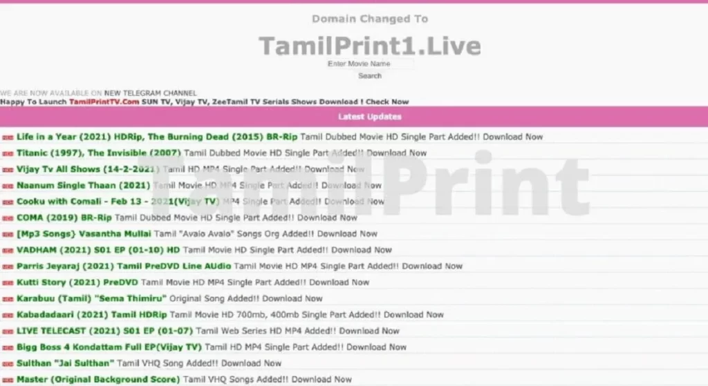 Tamilprint Tamil Telugu HD Dubbed Movies Download, Tamilprint1.co, Tamilprint cc